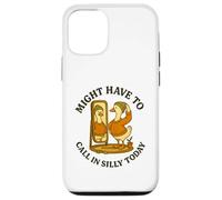 Might Have To Call In Silly Today Funny Goose Retro Custodia per iPhone 12/12 Pro