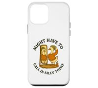 Might Have To Call In Silly Today Funny Goose Retro Custodia per iPhone 12 mini