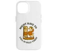 Might Have To Call In Silly Today Funny Goose Retro Custodia per iPhone 14