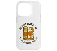 Might Have To Call In Silly Today Funny Goose Retro Custodia per iPhone 14 Pro