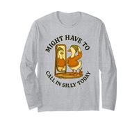 Might Have To Call in Silly Today Funny Goose Retro Maglia a Manica