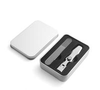 Mighty Clip Nail Clippers, Mighty Clip Nail Clippers, German Nail Clippers for Men and Women, Stainless Steel Nail Clippers for Men, Mighty Clipper Sets for Thick Toenails (Silver-B)