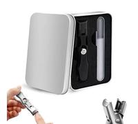 Mighty Clip Nail Clippers,MightyClip Nail Clippers with Catcher File,German Nail Clippers for Men and Women,Mighty Clipper for Thick Toenails,Professional Heavy Duty Toe Clippers (Black)