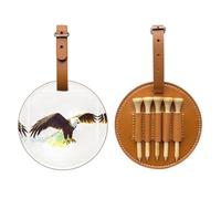 Mighty Eagle Brown - Borsa portaoggetti per tee da golf, facile da trasportare e più efficiente nel giocare a golf