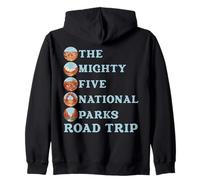 Mighty Five National Parks Road Trip Avventura Utah Felpa con Cappuccio