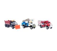 Mighty Fleet | Set Veicoli d’Emergenza in Metallo - 3 Macchinine Die-Cast 7,5 cm - Spazzaneve, Piattaforma e Ambulanza - Giocattoli per Bambini 3+ Anni