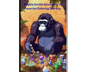 Mighty Gorilla Sanctuary: A Powerful Coloring Journey: 40 Stunning Gorilla Illustrations for Relaxation, Creativity & Mindful Coloring