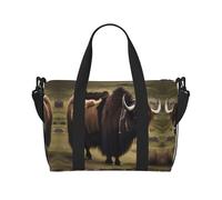 Mighty Highland Yak, borsone da viaggio leggero, da portare con sé, per uomini e donne, impermeabile, per palestra, fine settimana