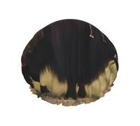 Mighty Highland Yak cuffia da doccia da donna a doppio strato, riutilizzabile, design di grandi dimensioni adatto a tutte le lunghezze dei capelli, adatta per ragazze, spa e uso domestico.