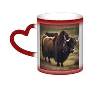 Mighty Highland Yak Uomini e Donne Divertente Regalo Magico Morphing Tazze 11oz Ceramica Stecca Termica Tazza da Caffè
