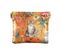 Mighty Manx - Portafoglio da donna in pelle, impermeabile, con motivo gatti arancioni, per uomo e donna, Mighty Manx gatti Arancione, Decorazione