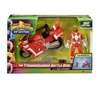 Mighty Morphin Power Rangers - Bicicletta da battaglia Tyrannosaurus con Ranger rosso
