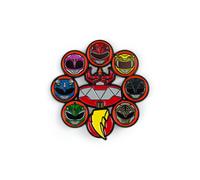 Mighty Morphin Power Rangers Spilla In Smalto Deluxe Da 2,5 Pollici