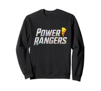 Mighty Morphin Power Rangers Testo Logo Lightning Bolt Felpa