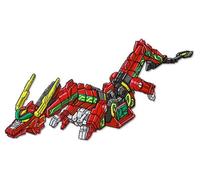 Power Rangers Playmates Toys - Riaccensione Mighty Morphin - Drago Rosso Deluxe Combinabile Thunderzord (Stagione 2)