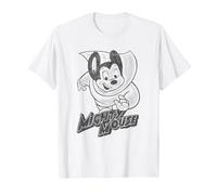 Mighty Mouse Mighty Sketch Maglietta, Uomo, Bianco, 5XL
