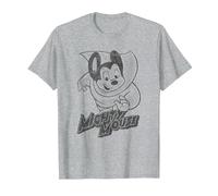 Mighty Mouse Mighty Sketch Maglietta, Uomo, Grigio Melange, 5XL