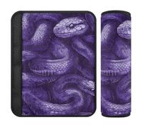 Mighty Red-Eared Slider Snake rettile viola 2 pz cintura di sicurezza protezione rilascio stress al collo e alle spalle per borsa Protector para cinturón de carro