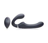 Mighty Rider Vibrazione Strap-On senza spalline - Nero