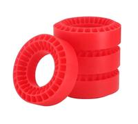 MIGHTY SCAPERS 1.0 Pollici Pneumatici di Gomma Insert Foam Compatibile con 1/18 1/24 Scale RC Crawler Cars Includendo, SCX24, AX24, e Enduro24 Modelli(Red)