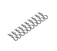 MIGHTY SCAPERS 10Pcs EA1043 Body Clip Retainer Shell Buckle Lock per 1/10 Scale RC Cars Compatibile con Racing 11101 21101 J3 Speed