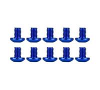 MIGHTY SCAPERS 10pcs M3 Aluminum Countersunk Hex Socket Button Head Screws per 1/10 Scale RC Car Modelli - Compatibile con Various RC Vehicles(M3x4mm Blue 10pcs)