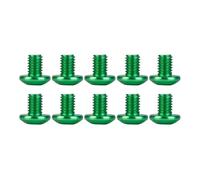 MIGHTY SCAPERS 10pcs M3 Aluminum Countersunk Hex Socket Button Head Screws per 1/10 Scale RC Car Modelli - Compatibile con Various RC Vehicles(M3x4mm Green 10pcs)