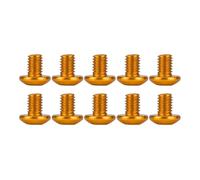 MIGHTY SCAPERS 10pcs M3 Aluminum Countersunk Hex Socket Button Head Screws per 1/10 Scale RC Car Modelli - Compatibile con Various RC Vehicles(Yellow)