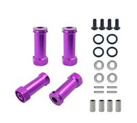 MIGHTY SCAPERS 12mm Wheel Hex Hub Drive Adapter Long 30mm Extension Combiner Coupler Compatibile con 144001, 124019, A959 RC Car Upgrade Parts(Purple)