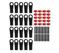 MIGHTY SCAPERS 20PCS M2 Plastic Rod Ends Link Balls Compatibile con 1/24 RC Crawler Cars SCX24 AX24 e Modelli RC Simili(Red)
