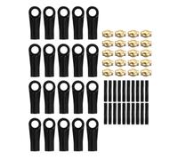 MIGHTY SCAPERS 20PCS M2 Plastic Rod Ends Link Balls Compatibile con 1/24 RC Crawler Cars SCX24 AX24 e Modelli RC Simili(Yellow)