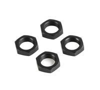 MIGHTY SCAPERS 24mm Front And Rear Wheel Nut Kit Compatibile con 1/5 Scale, Rovan, Rofun, King Motor X2, FID, QL, DDT RC Trucks e Modelli Simili(Black)