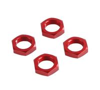 MIGHTY SCAPERS 24mm Front And Rear Wheel Nut Kit Compatibile con 1/5 Scale, Rovan, Rofun, King Motor X2, FID, QL, DDT RC Trucks e Modelli Simili(Red)