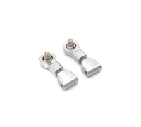 MIGHTY SCAPERS 2Pcs Metal Adjustable Front And Rear Up Swing Arm Parts Compatibile con 1/28 Q9 RC Car Modelli(Silver)