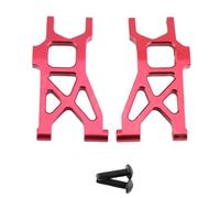 MIGHTY SCAPERS 2Pcs Metal Front A-Type Swing Arms Compatibile con JR 1/18 AX90052 RC Model Buggy Car Upgrade Parts(Red)