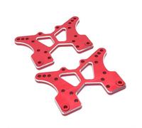 MIGHTY SCAPERS 2Pcs Metal Front e Rear Suspension Brackets Compatibile con JLB 1/10 J3 RC Car Model EA1004A(Red)