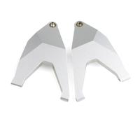 MIGHTY SCAPERS 2pcs Metal Front Lower Suspension Arm per 1/7 Scale RC Desert Racer - Replacement Upgrade Part Compatibile con UDR Model 8532 8533(Silver)