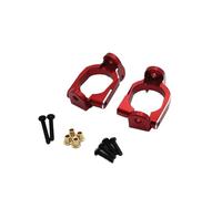 MIGHTY SCAPERS 2PCS Metal Rear Wheel Cup con Screws Compatibile con 1/10 10208 Remote Control Car Upgrade e Modifica(Red)
