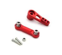 MIGHTY SCAPERS 2pcs Metal Steering Servo Arm e Servo Rod Compatibile con 184011 A949 A959 A969 A979 K929 e Similar 1/18 Scale RC Cars(Red)