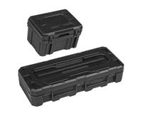 MIGHTY SCAPERS 2pcs Plastic Baggage Storage Box Decoration Tool Compatibile con 1/10 Scale RC Crawler Cars Come, /TRX6, Yikong,(Black)