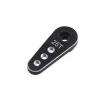 MIGHTY SCAPERS 31MM 25-Doth Servo Arm Steering Horn Compatibile con, 1/10 RC Crawler Trucks, Futaba, Savox, Emax, Servo Motors(Black)