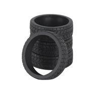 MIGHTY SCAPERS 32mm Racing Touring Rubber Tire Set Compatibile con LDRC AE86 A86 LD1801 LD1802 LD1803 LD1804 A01 A02 1/18 On-Road RC Car Modelli