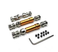 MIGHTY SCAPERS 3pcs Metal Drive Shaft Driveshaft Upgrade Parts Compatibile con MN128 MN86 MN86S MN86K MN86KS MN G500 1/12 Scale RC Cars(Yellow)
