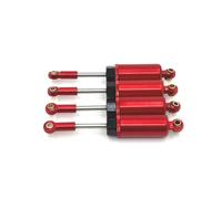 MIGHTY SCAPERS 4 PCS Aggiornato Metal Hydraulic Shock Absorber Compatibile con SCY1/16 Series, C8805, Q130A, Q141, Q117 Series e Similar 1/16 Scale RC Cars(Red)
