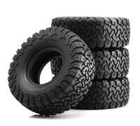 MIGHTY SCAPERS 4PCS 2.2 inch Rubber Mud Tires per 1:10 RC Crawler - 120x47mm con Inserti di Foam, Compatibile con 12mm Hex Hubs