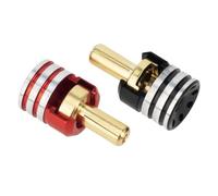 MIGHTY SCAPERS 4PCS Aluminum Cooling Heatsink Plug Set con Bullet Brass Compatibile con 1/10 off-Road RC Trucks e Cars Modificati(4pcs 4.0mm)