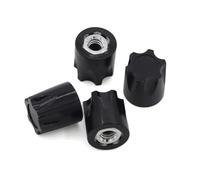 MIGHTY SCAPERS 4PCS CNC Aluminum M4 Nut Wheel Rim Caps Compatibile con 1/10 RC Crawler Cars, TRX6, D110, Yokomo, Modelli(Black)