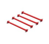 MIGHTY SCAPERS 4pcs Metal Drive Shaft Dogbone per 1/18 Scale RC Car Compatibile con A959B A949 A969 K929 Himoto E18 Spino(Red)