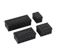 MIGHTY SCAPERS 4PCS Plastic Baggage Storage Box Decoration Tool Compatibile con 1/10 RC Crawler 90046 TRX6 Gen8