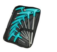 MIGHTY SCAPERS 6/9 Piece T-Handle Allen Key Wrench Set con sacchetto di stoccaggio, Hexagon Screwdriver Kit per la riparazione domestica(9Pcs)